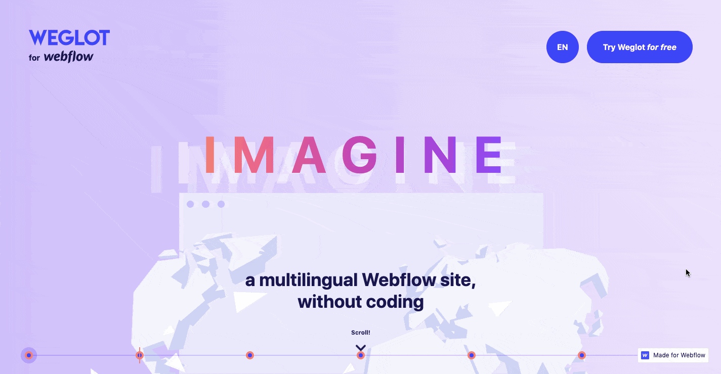 Weglot for Webflow Animation Web Design