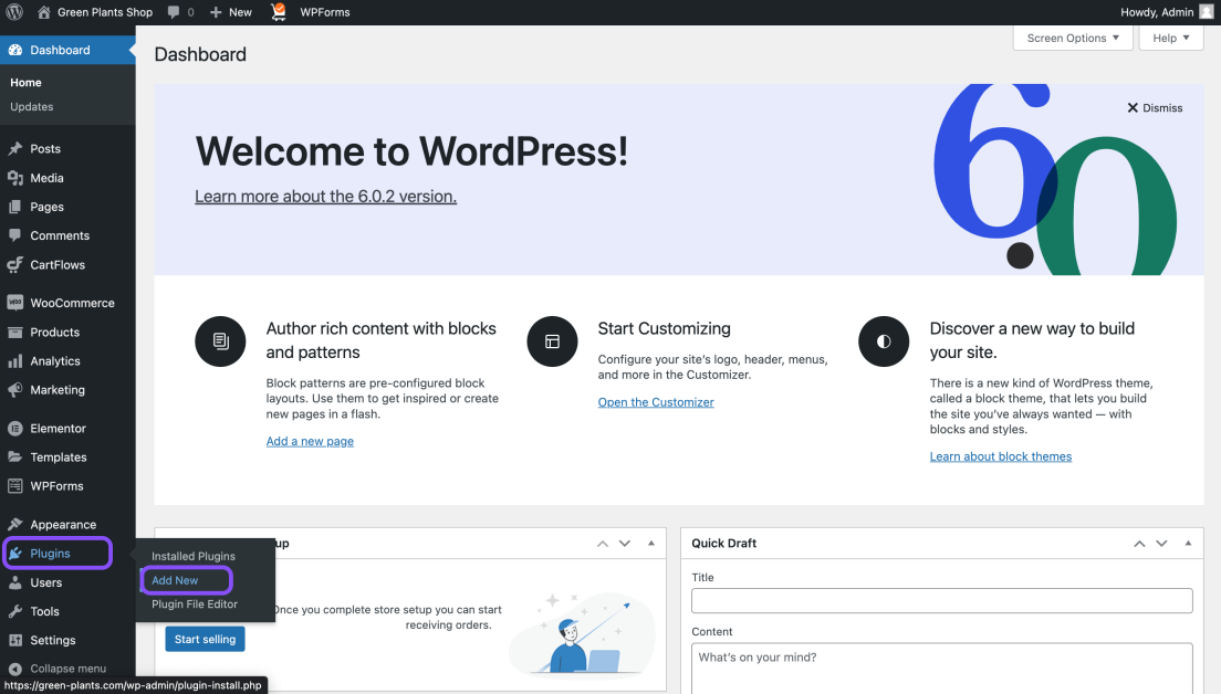 Adding New WordPress Plugin